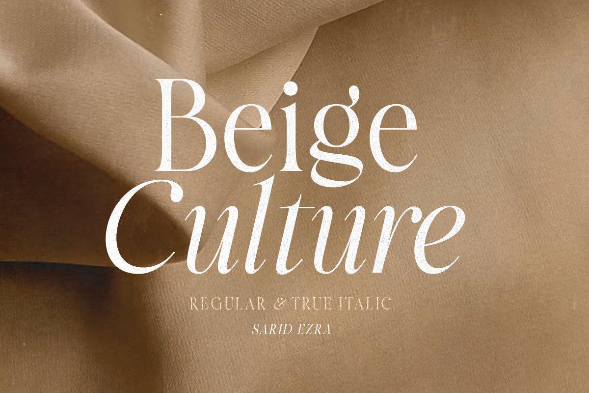 Beige Culture - 奢华衬线字体-光子波动网 | 专业WordPress修复服务，全球范围，快速响应