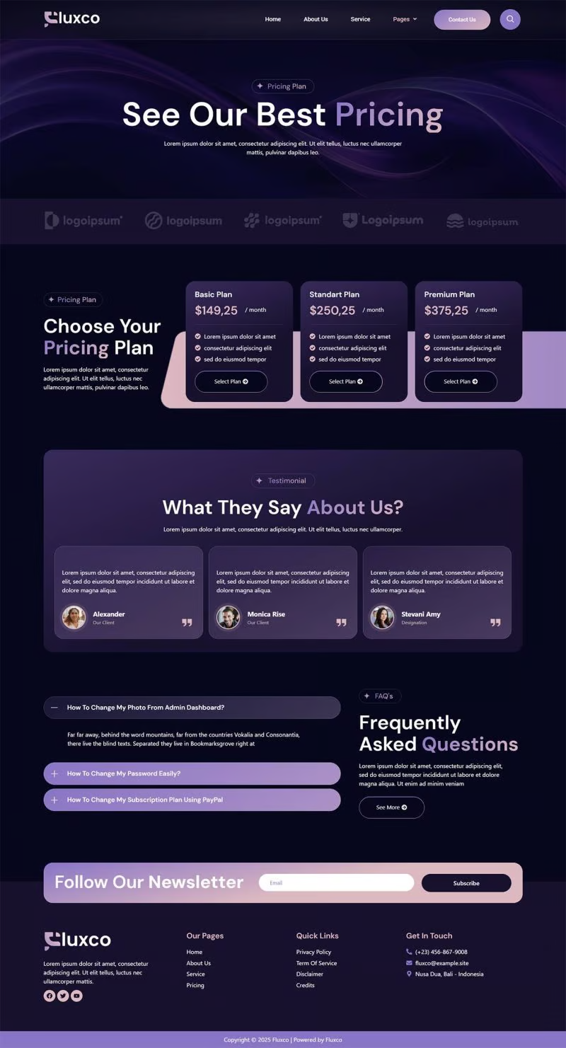 图片[2]-Fluxco – 数字营销机构 Elementor 模板套件-光子波动网 | 专业WordPress修复服务，全球范围，快速响应