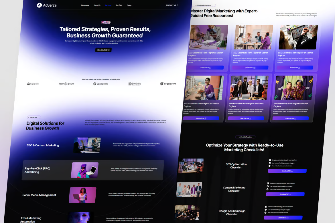 图片[2]-Adverza – 数字营销机构 Elementor 模板套件-光子波动网 | 专业WordPress修复服务，全球范围，快速响应