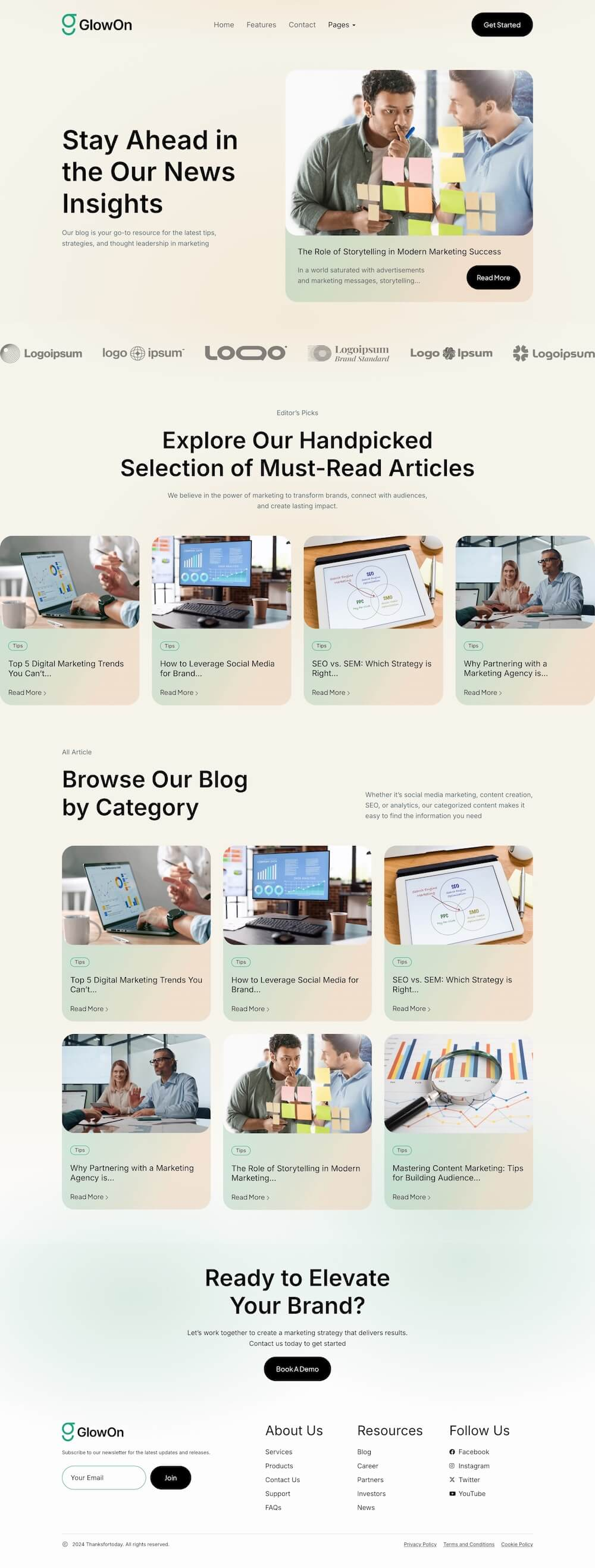 图片[2]-GlowOn – 数字营销机构现代 Elementor 模板套件-光子波动网 | 专业WordPress修复服务，全球范围，快速响应