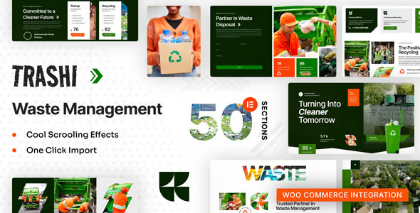 Image [2]-Trashi - Waste Management & Recycling Elementor Pro Template Pack - Photon Flux | Professional WordPress Repair Service, Global Reach, Fast Response