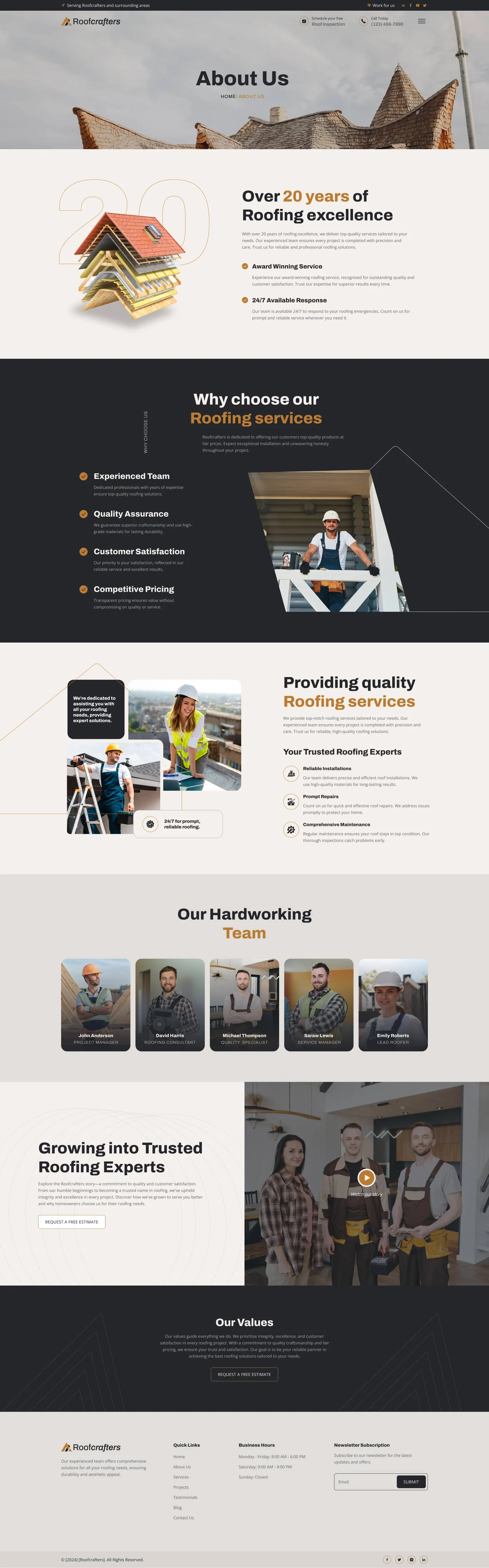 Image [3]-Roofcrafters - Roofing Company Elementor Pro Template Pack - Photon Fluctuation Network | Professional WordPress Repair Service, Global Reach, Fast Response