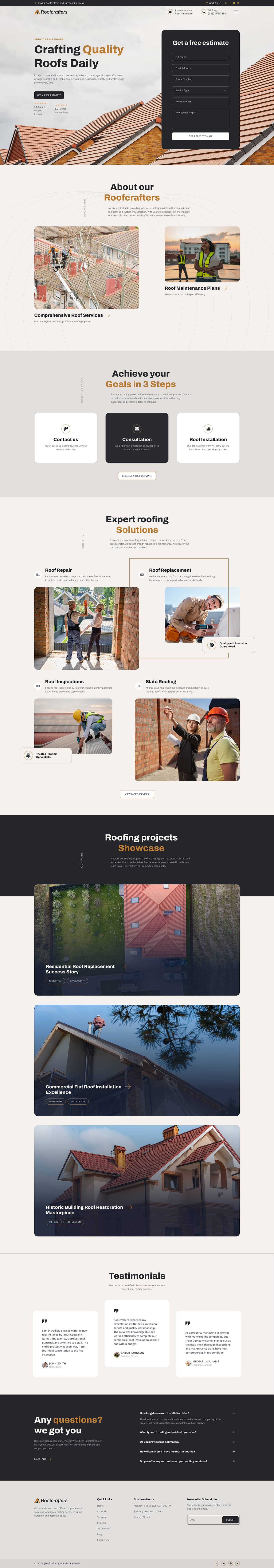 Image [1]-Roofcrafters - Roofing Company Elementor Pro Template Pack - Photon Fluctuation Network | Professional WordPress Repair Service, Worldwide, Fast Response