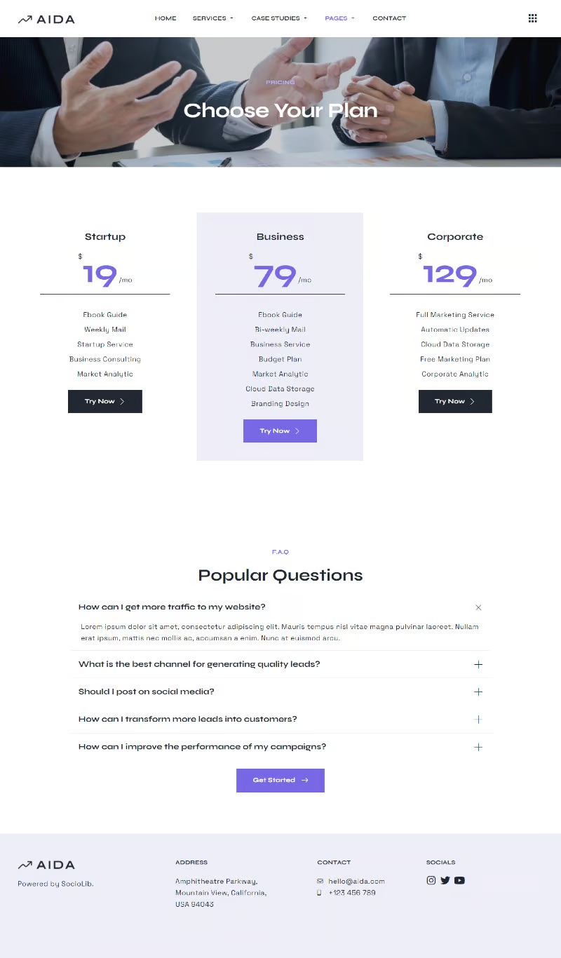Image [2] - AIDA - Marketing Agency Elementor Template Pack - Photon Fluctuation Network | Professional WordPress Repair Service, Global Reach, Fast Response