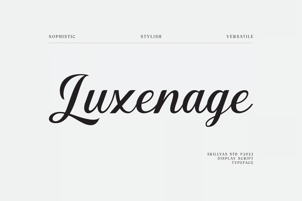 Luxenage Display Script 字体-光子波动网 | 专业WordPress修复服务，全球范围，快速响应