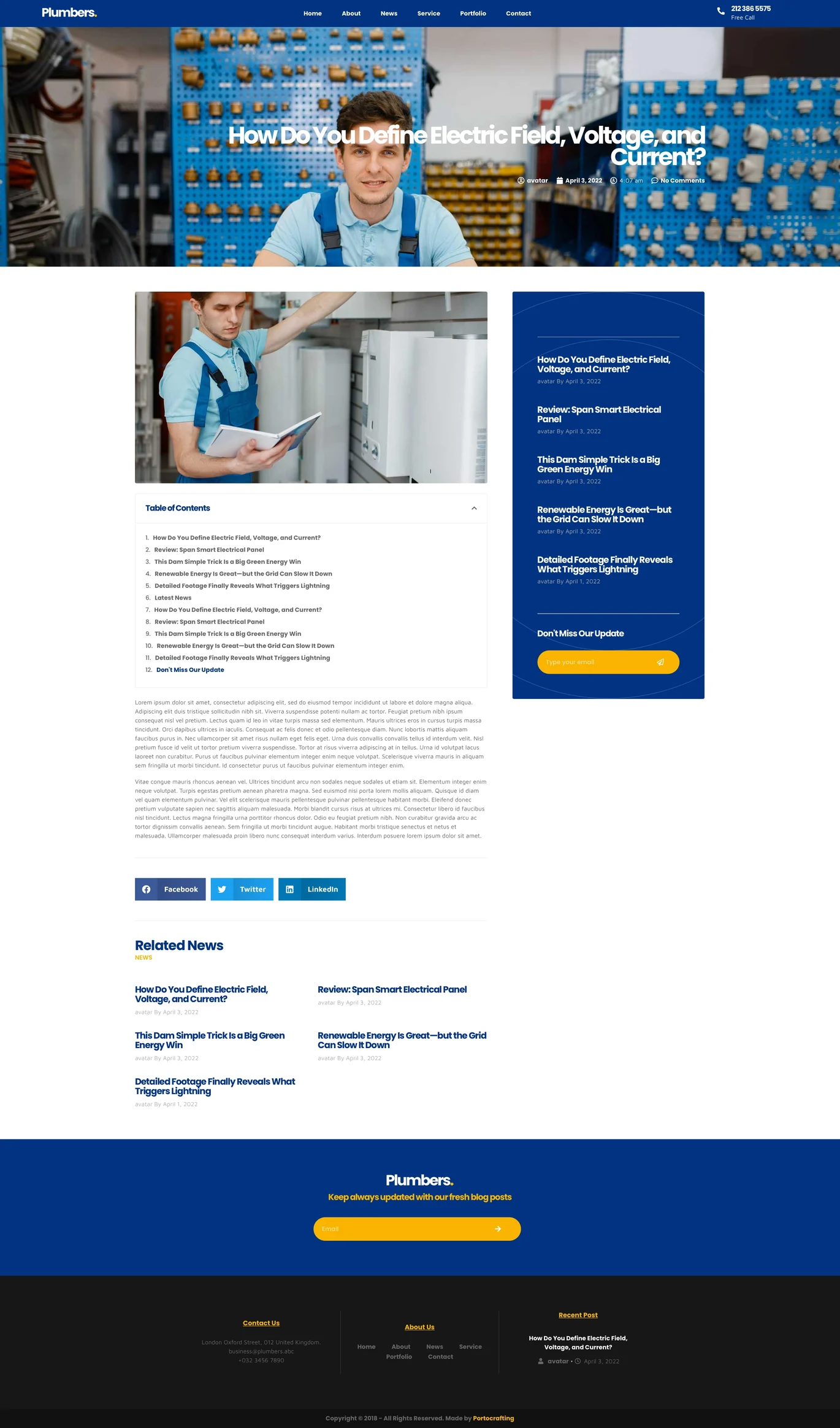 Image [1]-Plombier - Entreprise & Business Elementor Pro Template Pack - Photon Flux | Service de réparation WordPress professionnel, dans le monde entier, réponse rapide