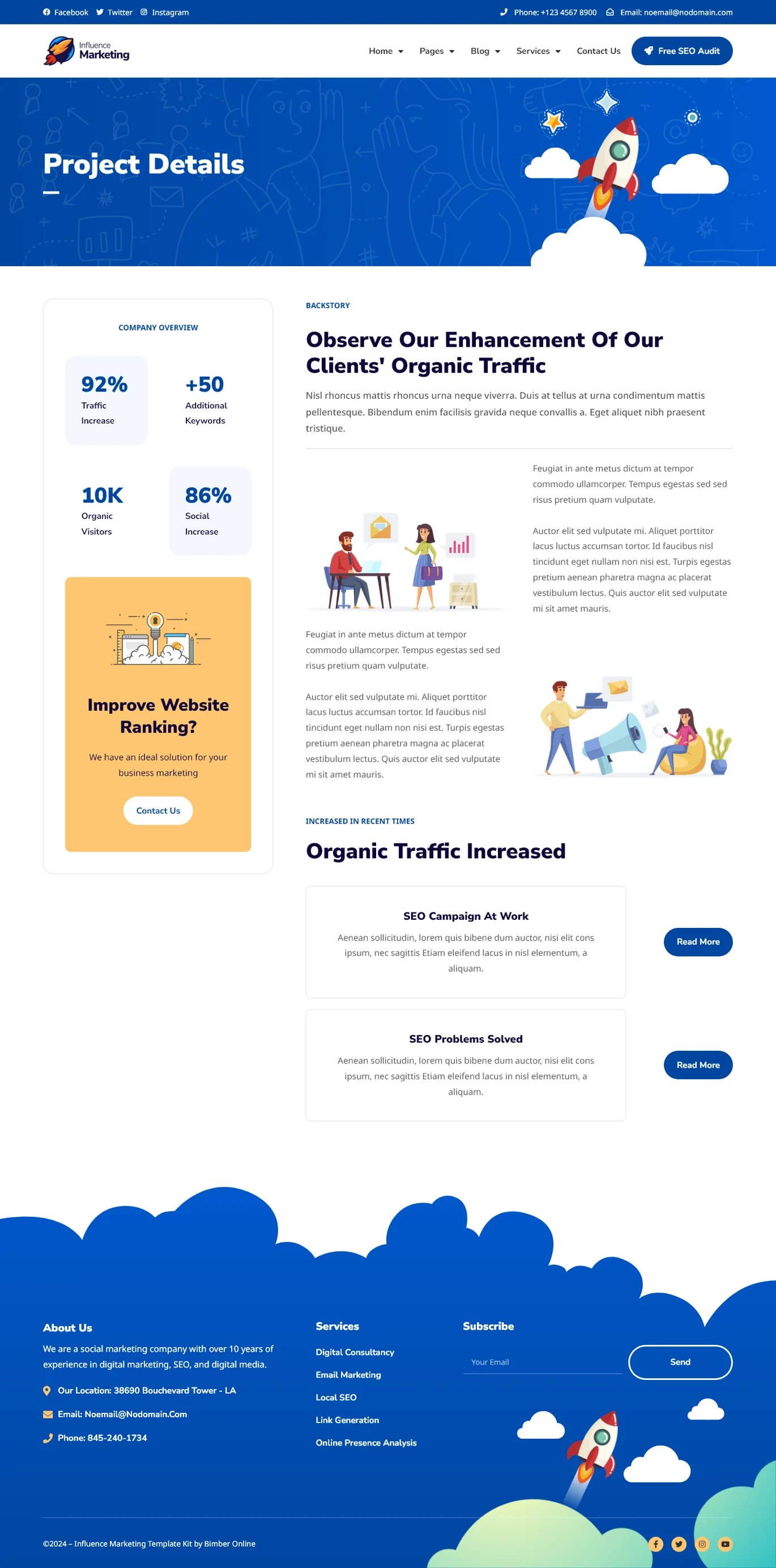 Image [2] - Influence Marketing - SEO & Digital Marketing Agency Elementor Pro Template Pack - photonwave.com | Service de réparation WordPress professionnel, portée mondiale, réponse rapide