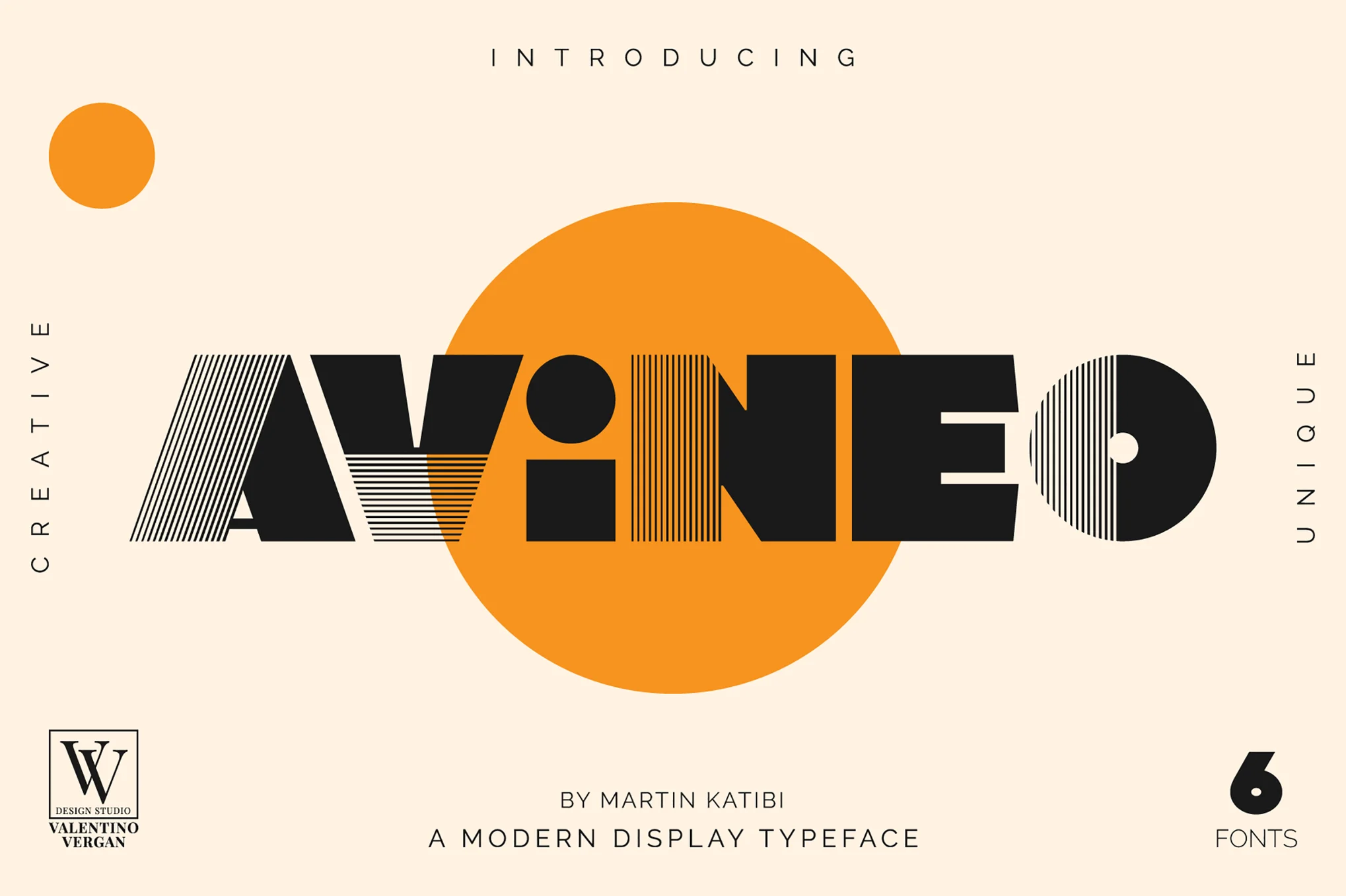 Avineo - Unique Display Fonts - Photonflux.com | Servicio profesional de reparación de WordPress, alcance global, respuesta rápida