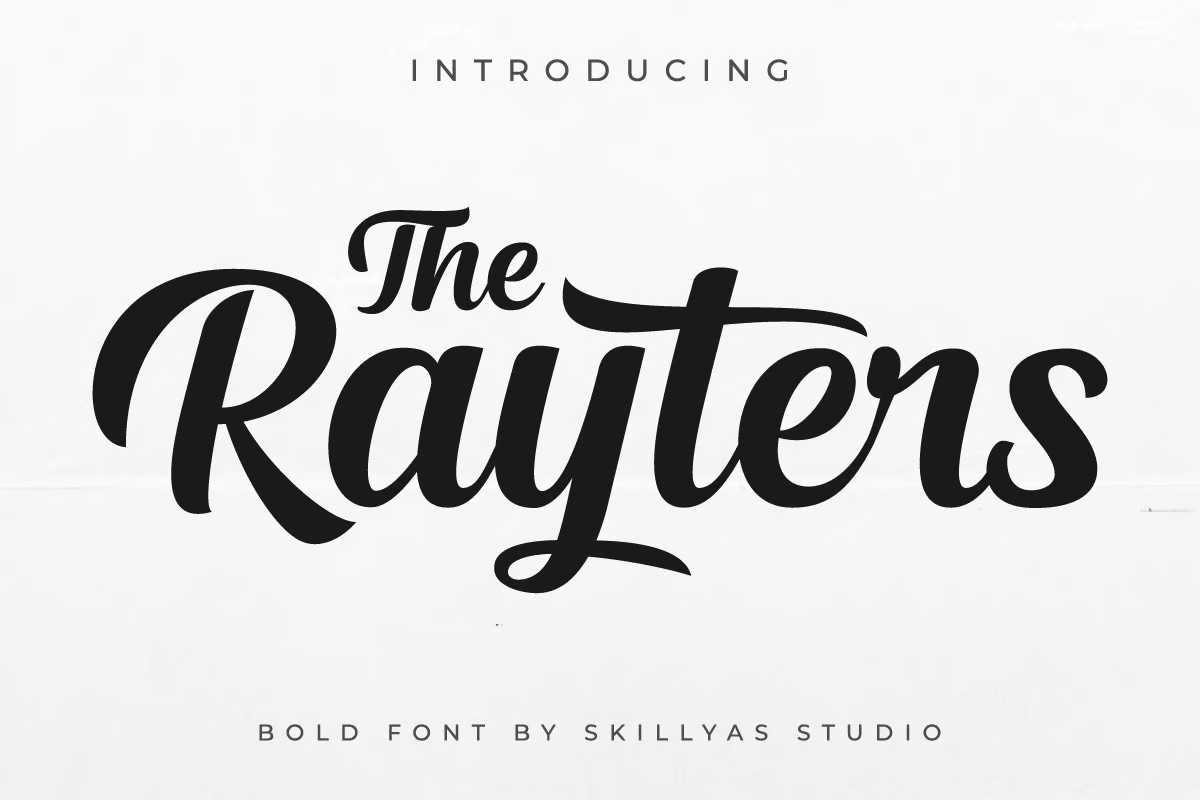 Rayters Bold Script Font – 粗体手写字体-光子波动网 | 专业WordPress修复服务，全球范围，快速响应