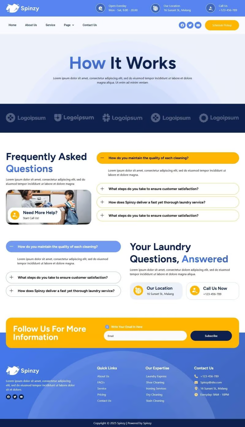 Image [2] - Spinzy - Laundry & Fresh Clothing Elementor Template Kit - photonwave.com | Professional WordPress Repair Service, Global Reach, Fast Response