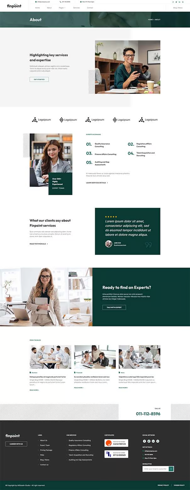 图片[1]-Finpoint – 财务咨询 Elementor 模板套件-光子波动网 | 专业WordPress修复服务，全球范围，快速响应