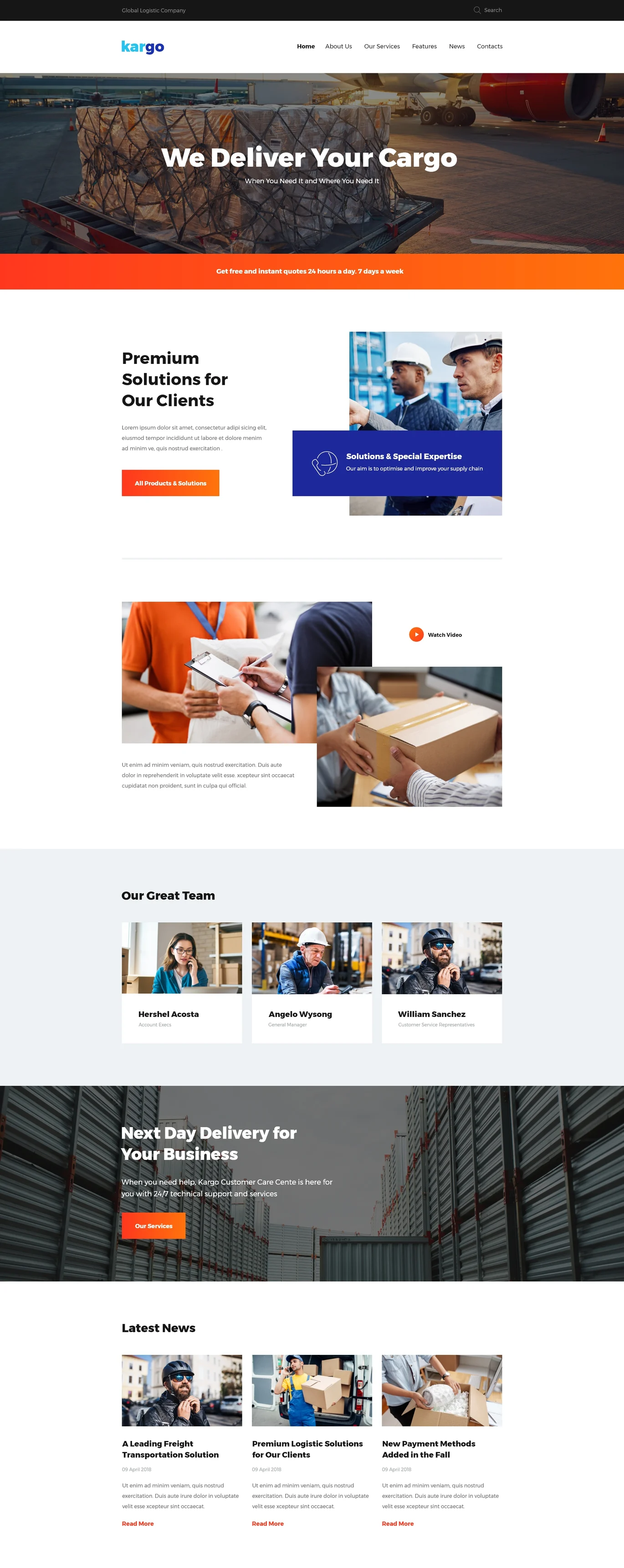 图片[3]-Kargo – 物流与仓储模板套件-光子波动网 | 专业WordPress修复服务，全球范围，快速响应