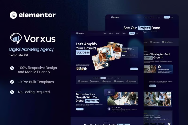 Image [1] - Vorxus - Digital Marketing Agency Elementor Template Suite - Photon Volatility Network | Professional WordPress Repair Service, Global Reach, Fast Response