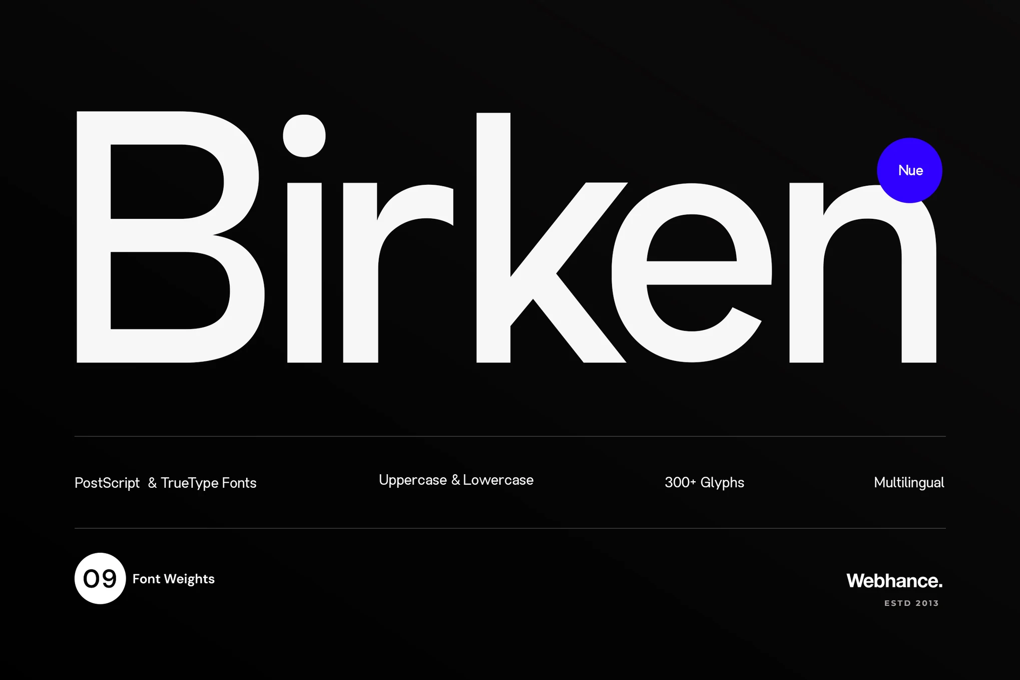 Birken Nue – 极简无衬线字体家族-光子波动网 | 专业WordPress修复服务，全球范围，快速响应