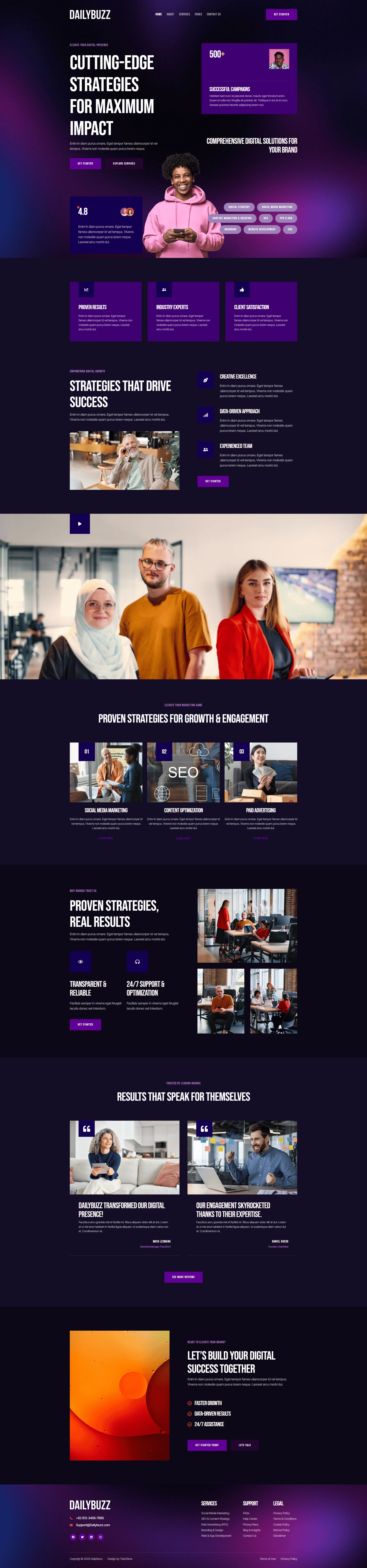 Image[1] - DailyBuzz - Digital Agency Elementor Template Suite - Photon Flux Network | Professional WordPress Repair Service, Global Reach, Fast Response