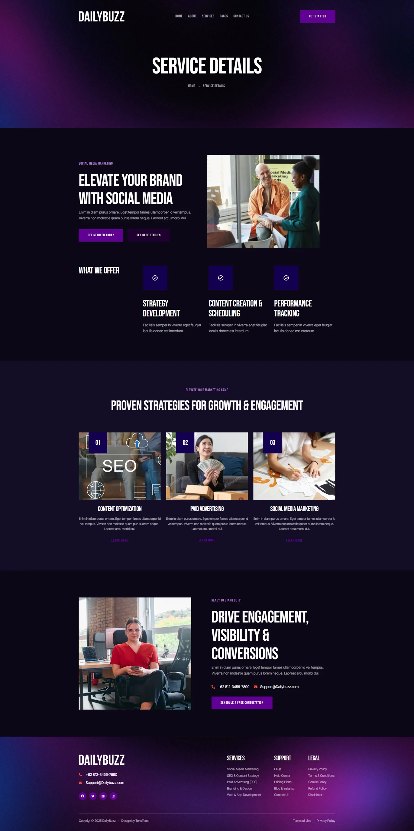 Image [2] - DailyBuzz - Digital Agency Elementor Template Suite - Photon Flux Network | Professional WordPress Repair Service, Global Reach, Fast Response