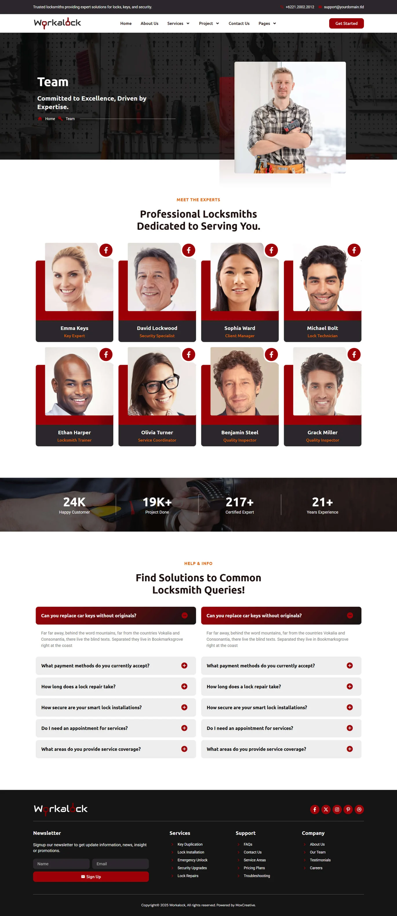 Imagen [2] - WorkaLock - Locksmith & Key Making Services Elementor Pro Template Kit - Photon Fluctuation Network | Servicio profesional de reparación de WordPress, en todo el mundo, respuesta rápida