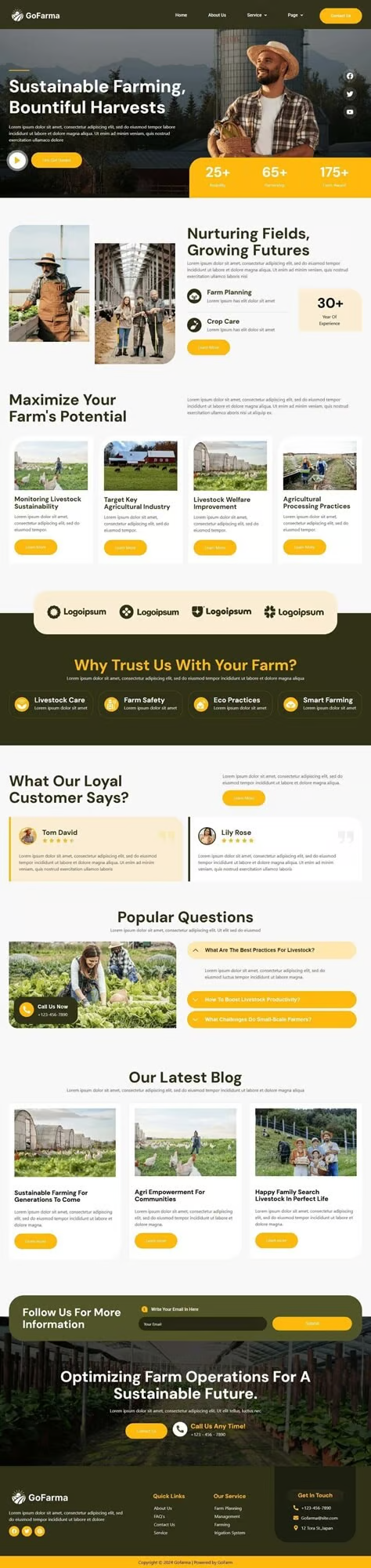 图片[1]-Gofarma – 农场与新鲜农产品 Elementor 模板套件-光子波动网 | 专业WordPress修复服务，全球范围，快速响应