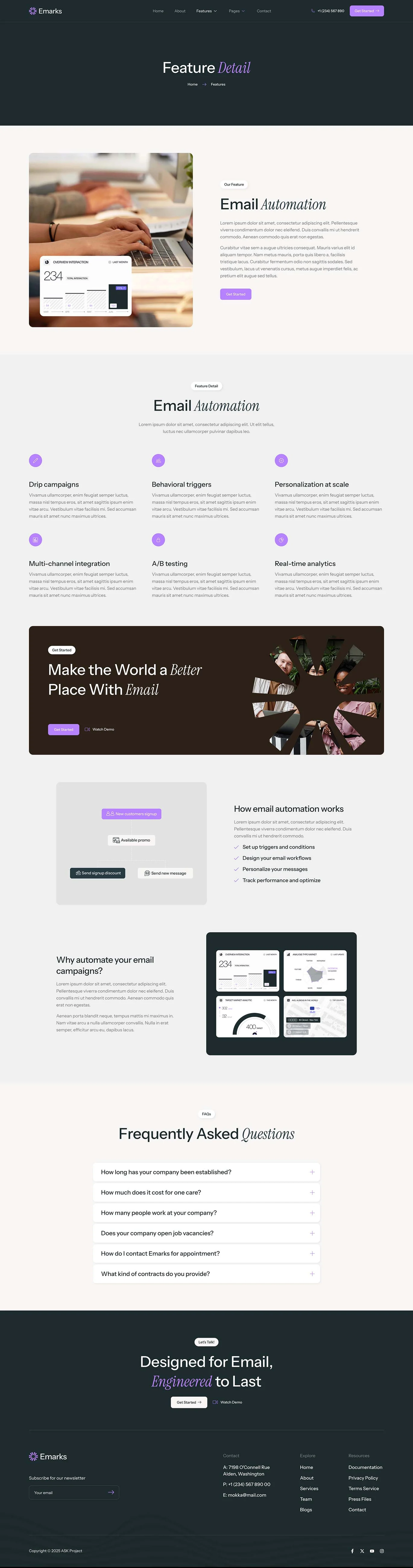 图片[1]-Emarks – 电子邮件营销服务 Elementor 模板套件-光子波动网 | 专业WordPress修复服务，全球范围，快速响应