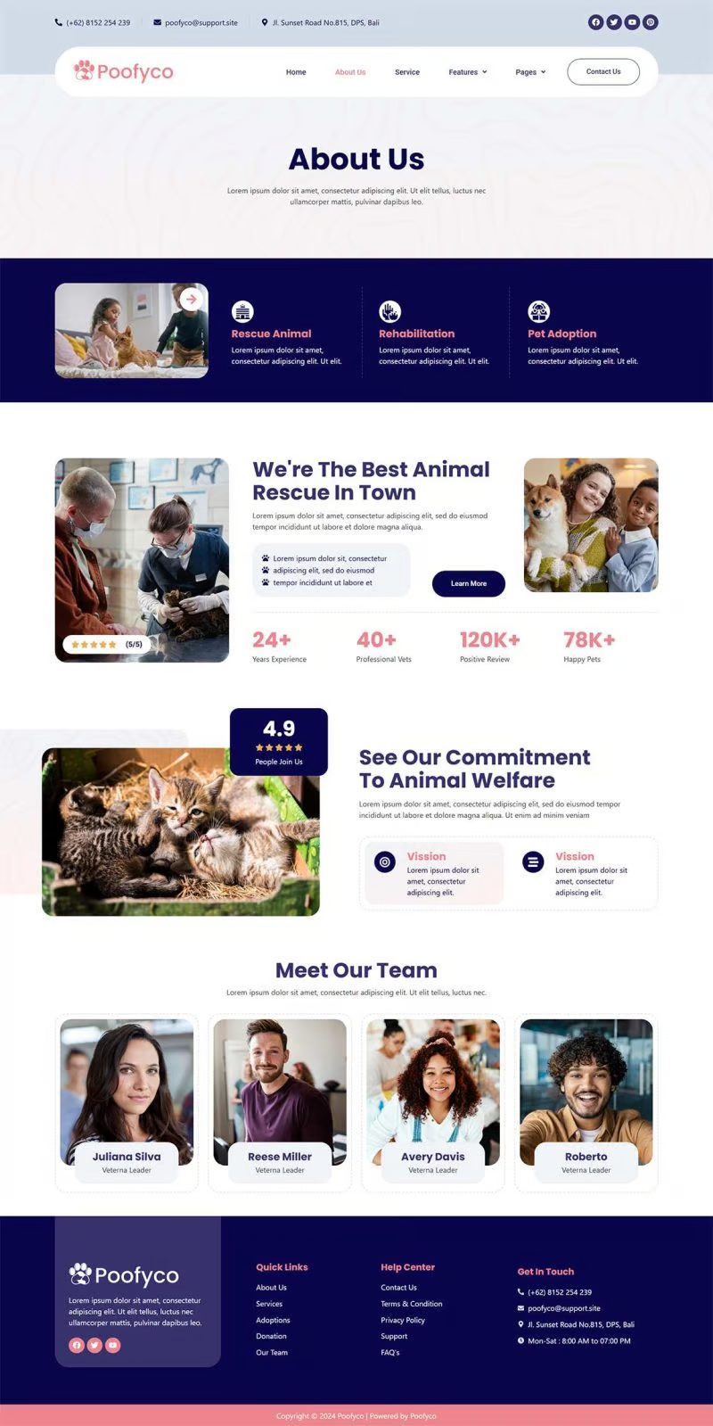 图片[2]-Poofyco – 宠物救援与动物庇护所 Elementor 模板套件-光子波动网 | 专业WordPress修复服务，全球范围，快速响应