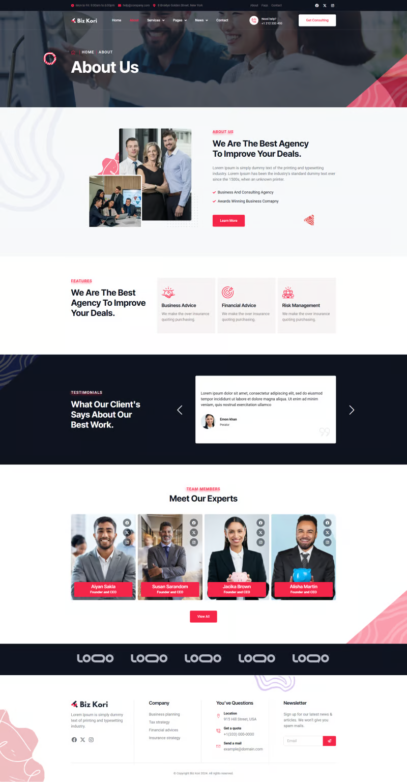 Image [1] - Bizkori - Business Consulting Elementor Pro Template Suite - photonwave.com | Professional WordPress Repair Service, Global Reach, Fast Response