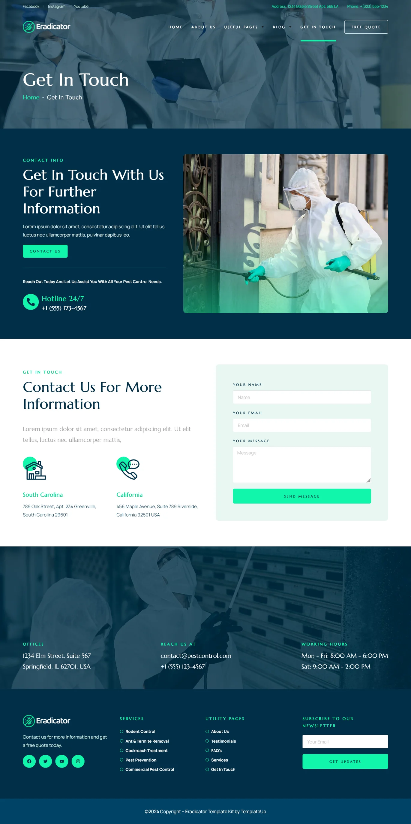 Imagen [2] - Eradicator - Servicio de Control de Plagas Elementor Pro Template Kit - Photon Fluctuation Network | Servicio Profesional de Reparación de WordPress, Alcance Global, Respuesta Rápida