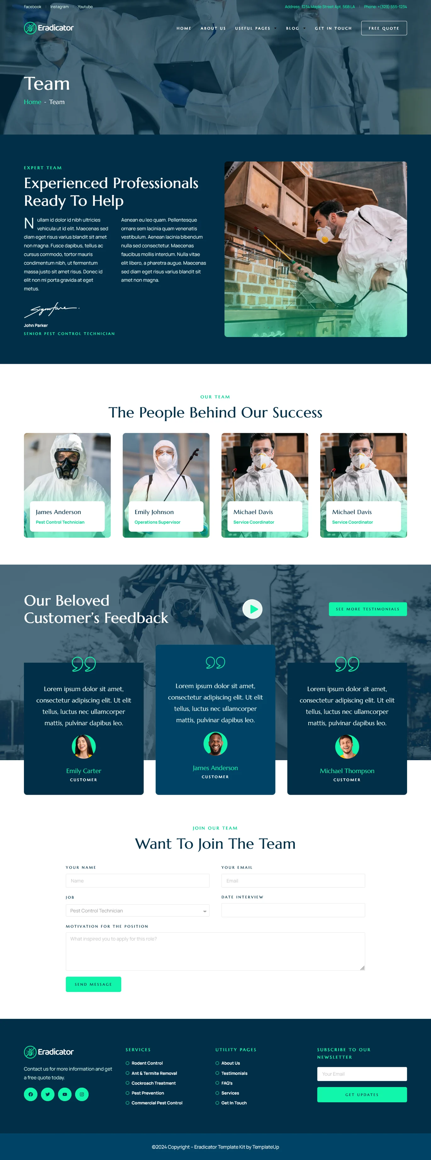 Imagen [1] - Eradicator - Servicio de Control de Plagas Elementor Pro Template Kit - Photon Fluctuation Network | Servicio Profesional de Reparación de WordPress, Alcance Global, Respuesta Rápida