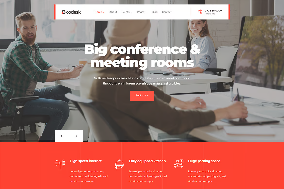 Image [2] - Codesk - Co-working Space Elementor Template Suite - Photon Flux Network | Professional WordPress Repair Service, Global Reach, Fast Response