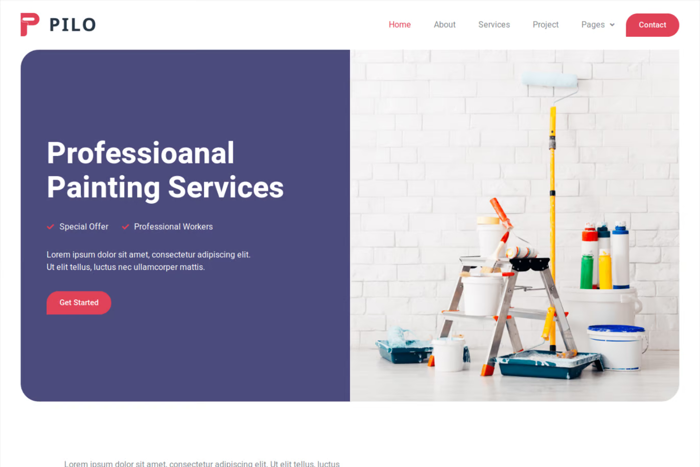Image [3] - Pilo - Painting Services Elementor Template Pack - Photon Flux | Professional WordPress repair service, worldwide, fast response!