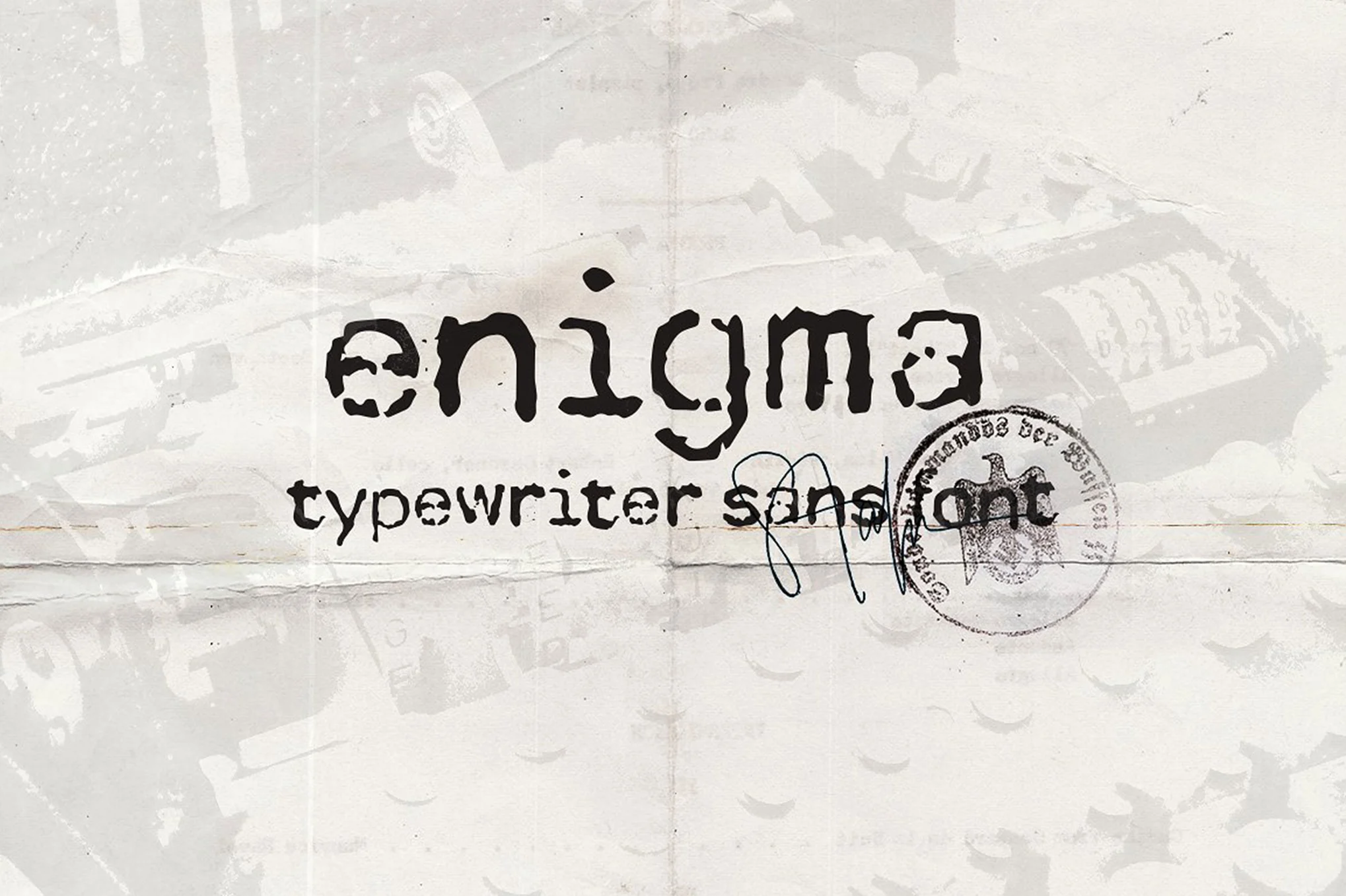 Enigma Typewriter Sans 字体-光子波动网 | 专业WordPress修复服务,全球范围,快速响应