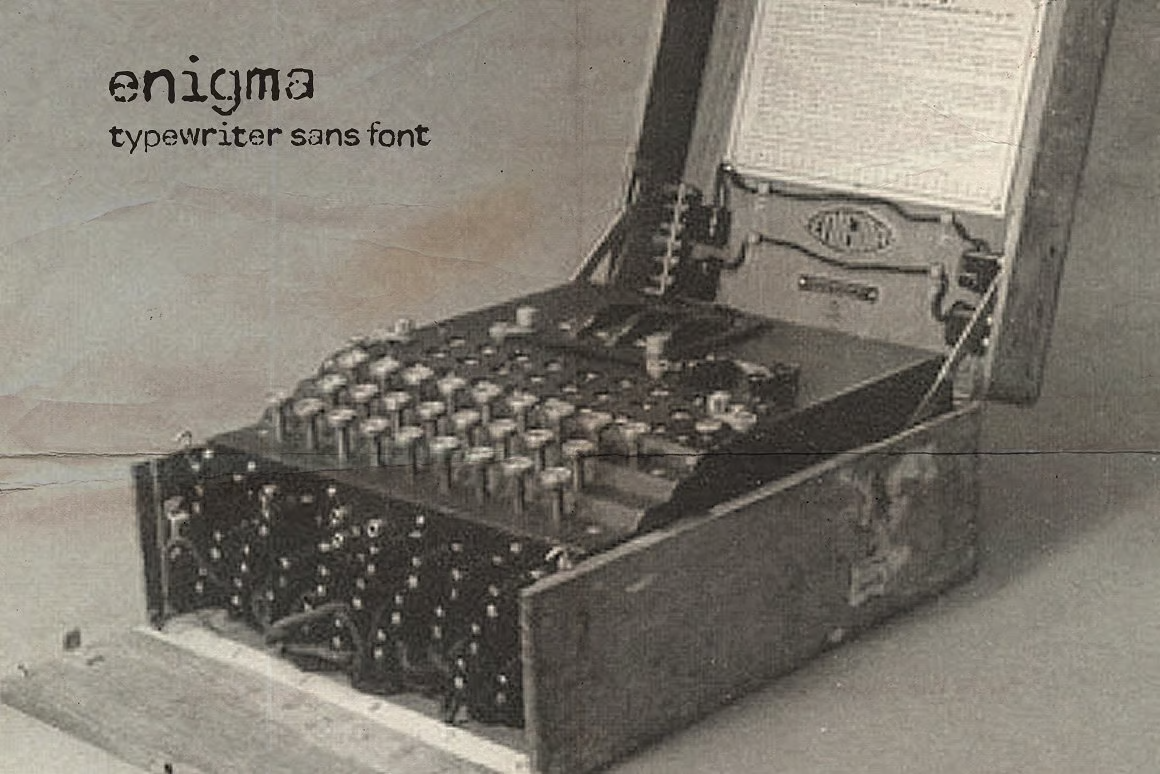 图片[2]-Enigma Typewriter Sans 字体-光子波动网 | 专业WordPress修复服务，全球范围，快速响应