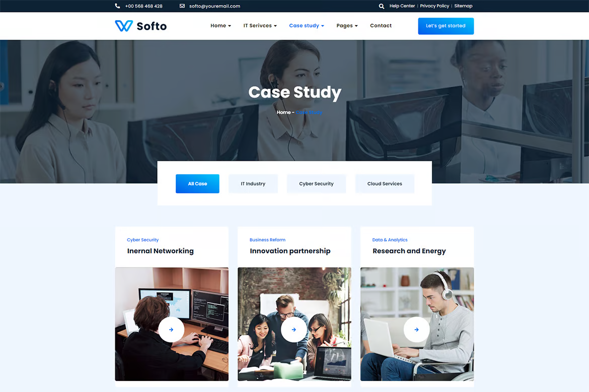 Imagen [2] - Softo IT Solutions & Business Elementor Template Suite - Photon Volatility | Servicio profesional de reparación de WordPress, alcance global, respuesta rápida