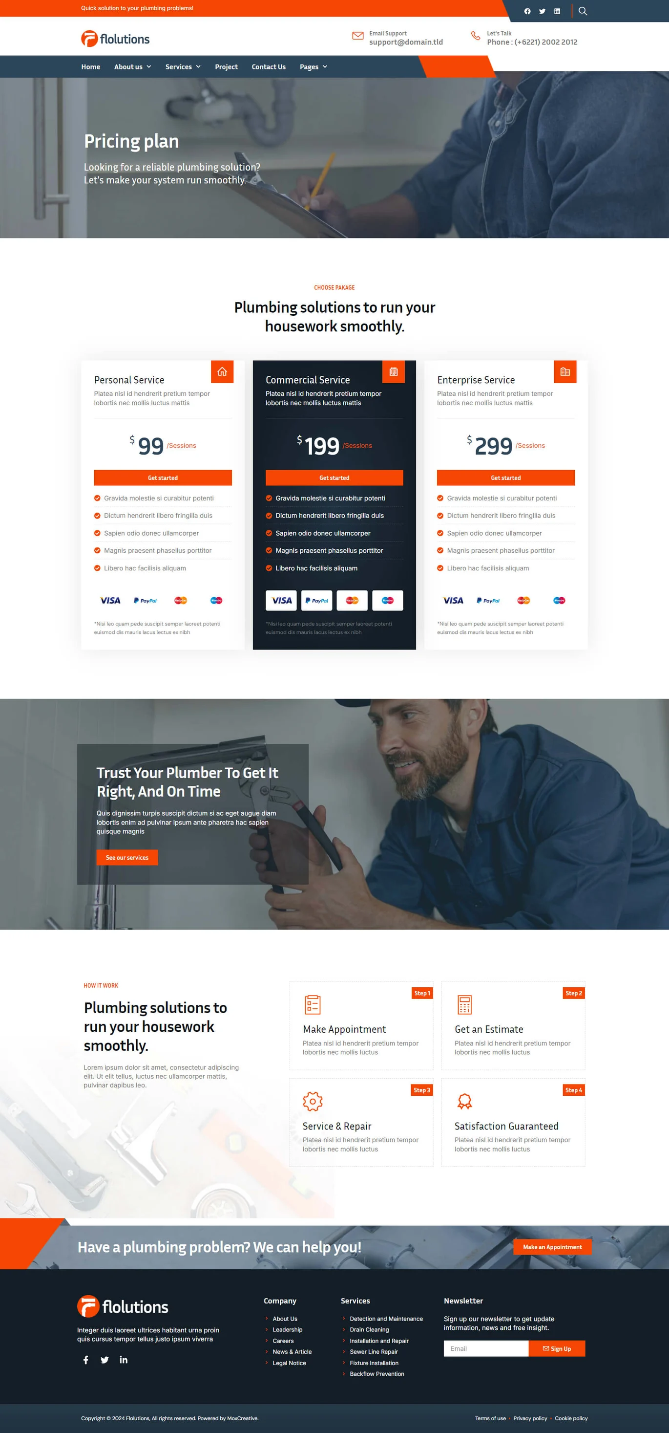 Image [1] - Flolution - Plumber & Repair Service Elementor Template Kit - Photon Flux.com | Professional WordPress Repair Service, Global Reach, Fast Response