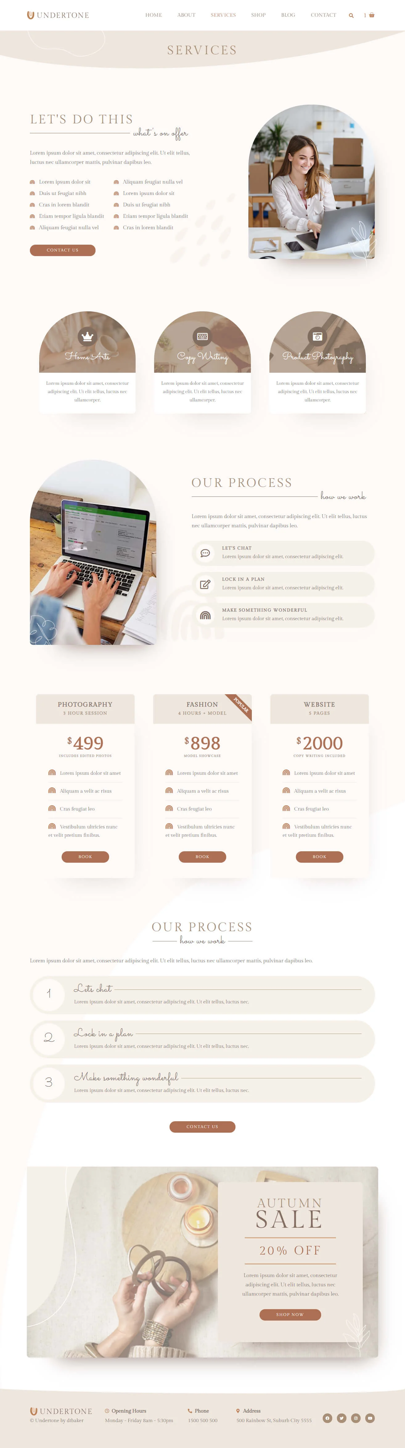 Undertone - 商业服务与商店 Elementor 模板套件-光子波动网 | 专业WordPress修复服务，全球范围，快速响应