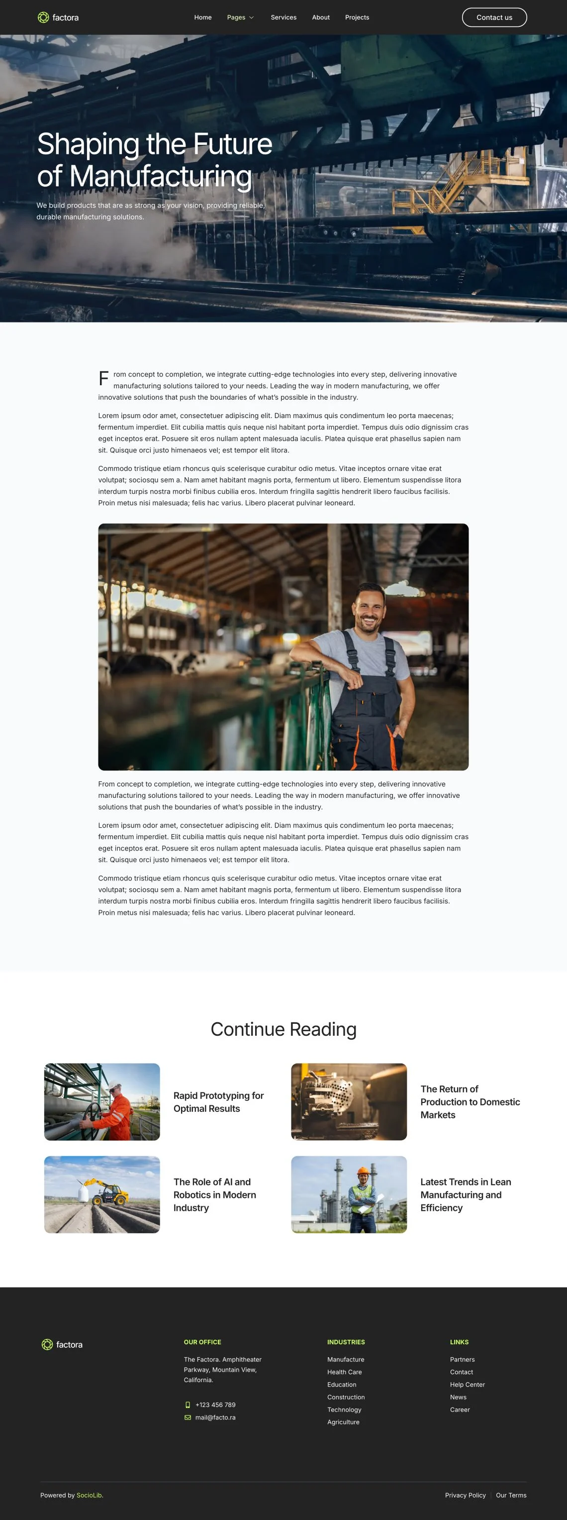 Image [3] - Factora - Industrial & Manufacturing Elementor Template Suite - Photon Flux | Professional WordPress Repair Service, Global Reach, Fast Response