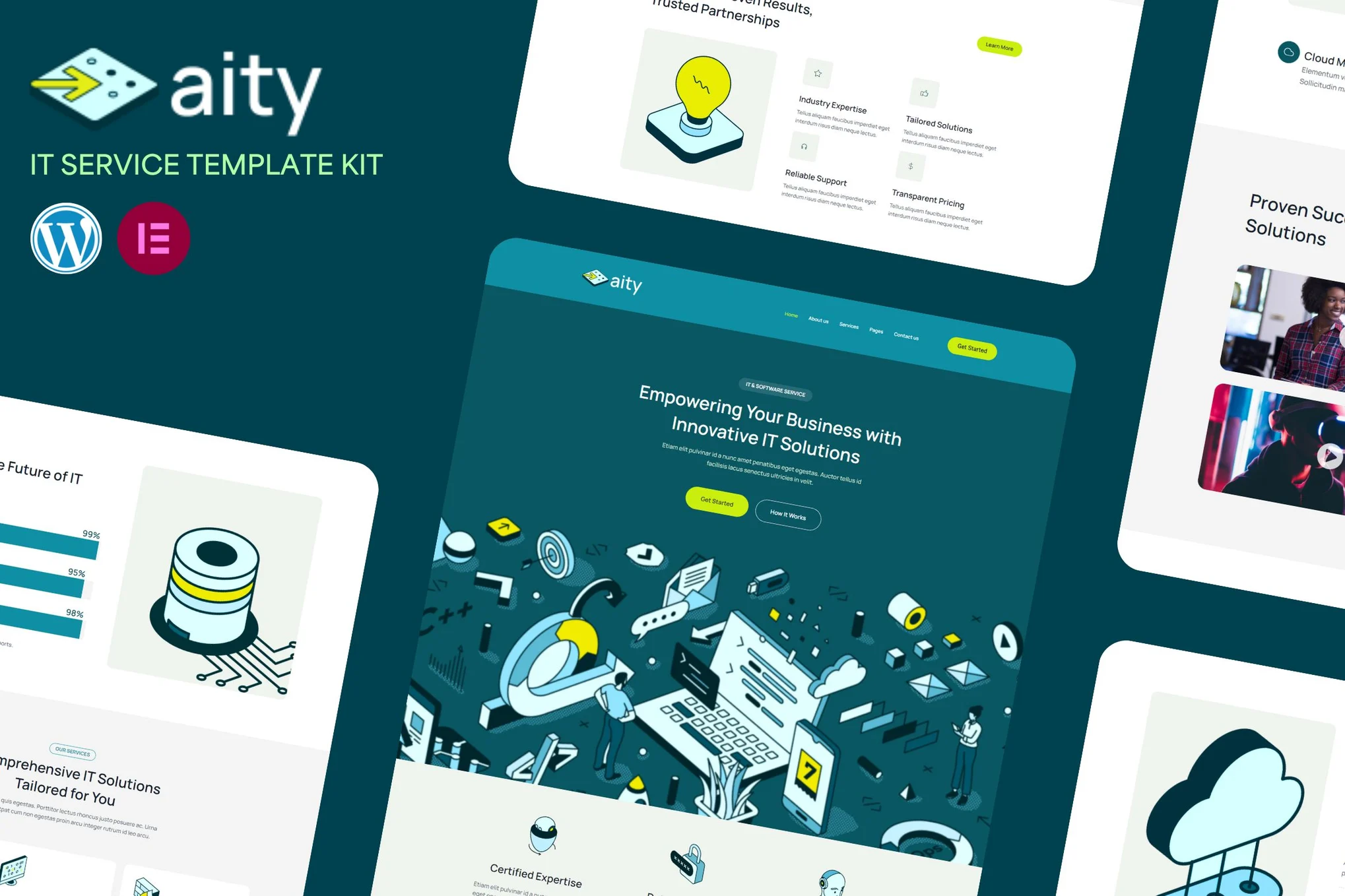 Aity - IT & 软件服务 Elementor 模板套件-光子波动网 | 专业WordPress修复服务,全球范围,快速响应