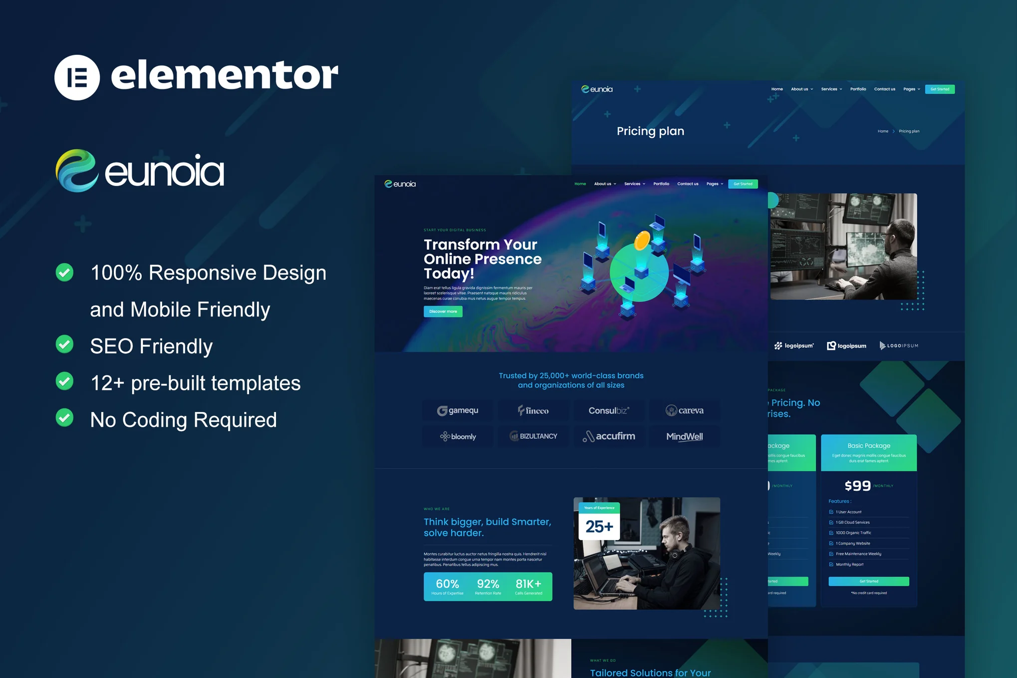 Image [1] - Eunoia - Digital Services for Technology Companies Elementor Template Suite - Photon Fluctuation Network | Professional WordPress Repair Service, Global Reach, Fast Response