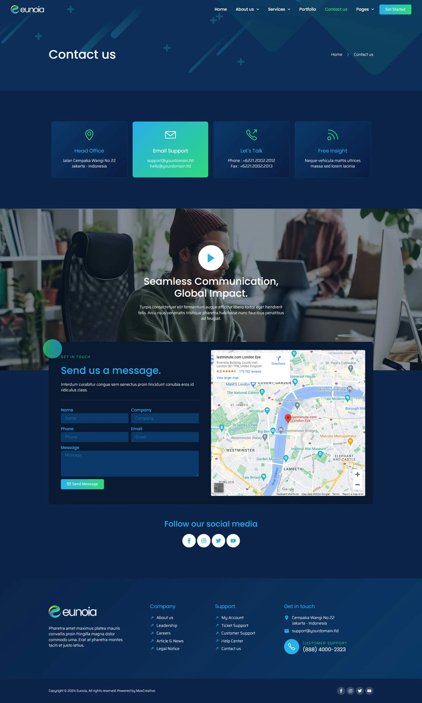Eunoia – 科技公司数字服务 Elementor 模板套件-光子波动网 | 专业WordPress修复服务,全球范围,快速响应