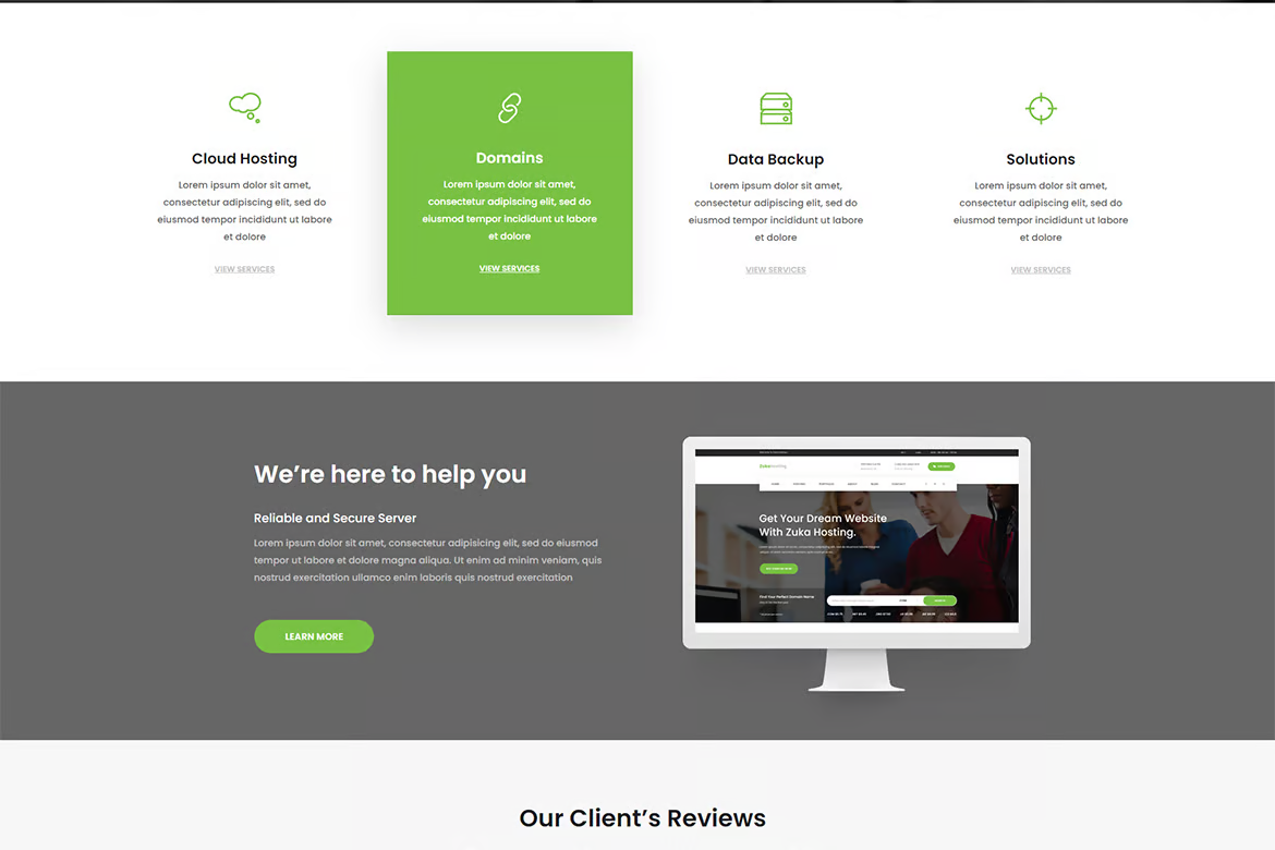 Image [2] - Zukahost - Domain & Web Hosting Template Kit - Photon Flux.com | Professional WordPress Repair Service, Global Reach, Fast Response