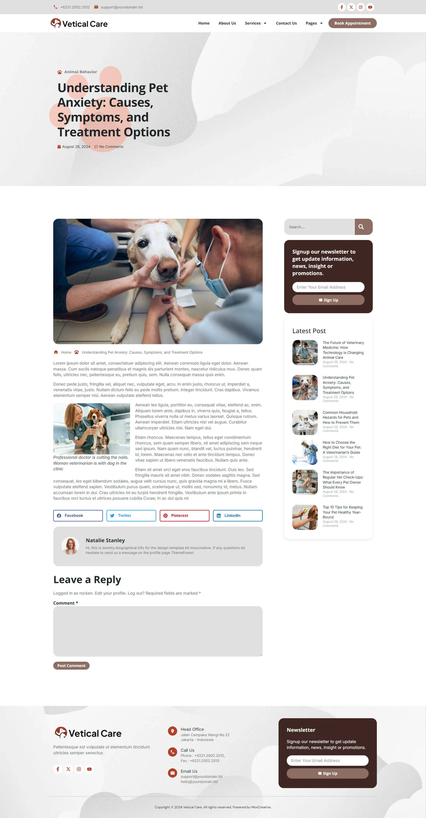 Image [2] - VeticalCare - Veterinary & Pet Care Elementor Pro Template Suite - Photon Fluctuation Network | Professional WordPress Repair Service, Global Reach, Fast Response
