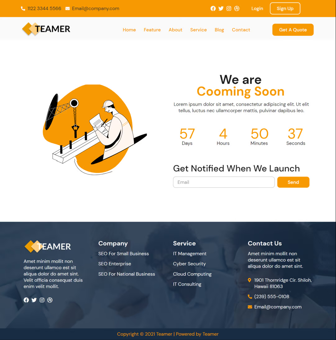 Teamer - SEO 营销 Elementor 模板套件-光子波动网 | 专业WordPress修复服务,全球范围,快速响应