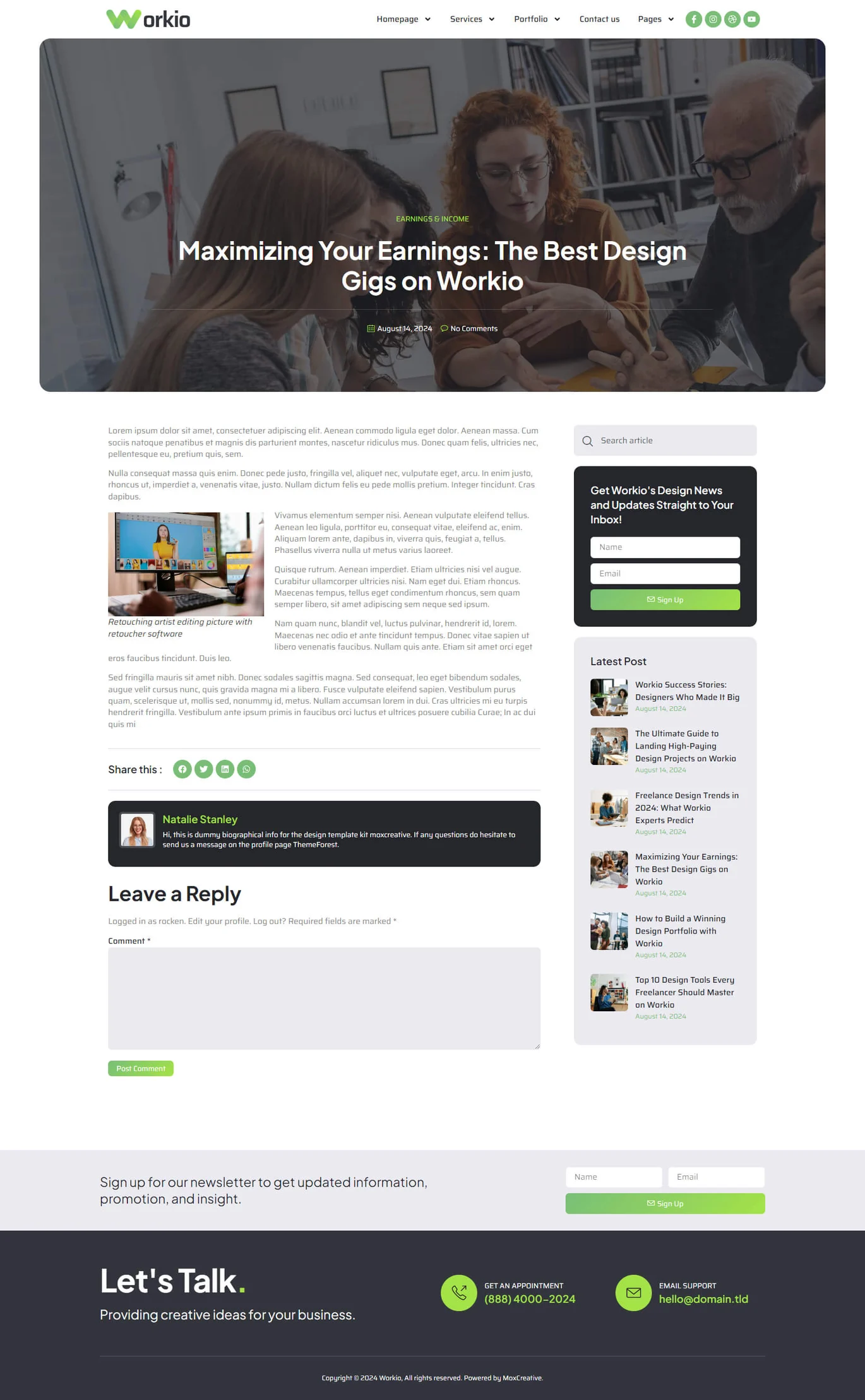 图片[2]-Workio – 数字服务与创意作品集 Elementor 模板套件-光子波动网 | 专业WordPress修复服务，全球范围，快速响应