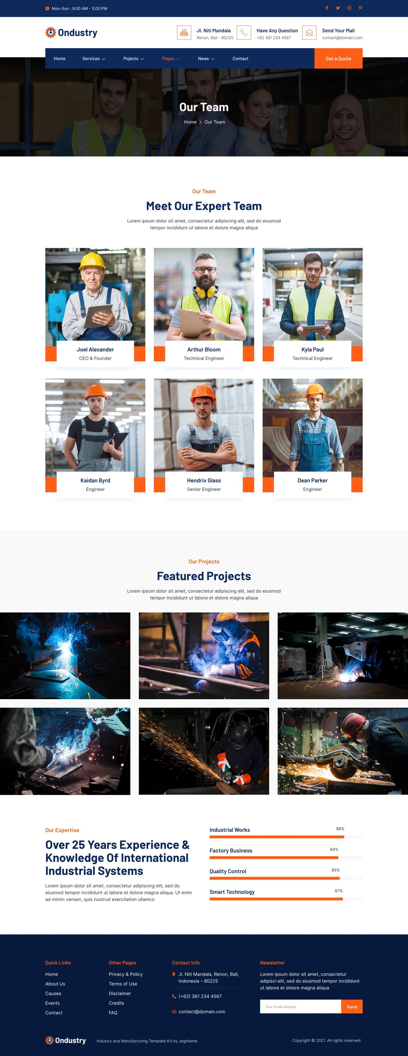 Ondustry – 工业与制造 Elementor 模板套件-光子波动网 | 专业WordPress修复服务,全球范围,快速响应
