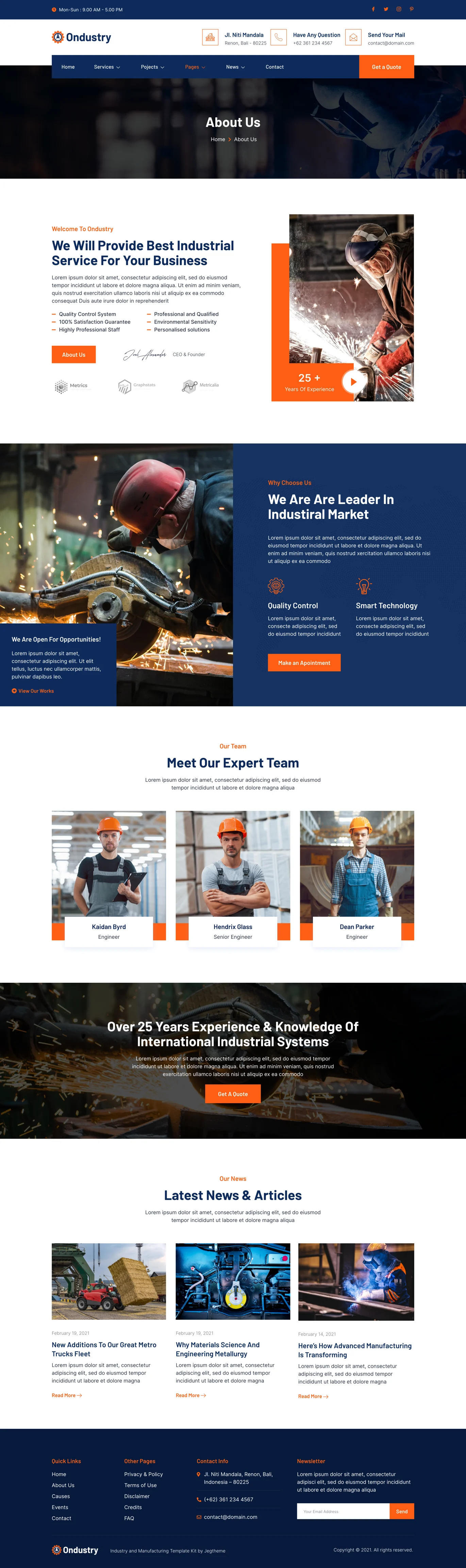 Image [3] - Ondustry - Industrial & Manufacturing Elementor Template Suite - Photon Flux | Professional WordPress Repair Service, Global Reach, Fast Response