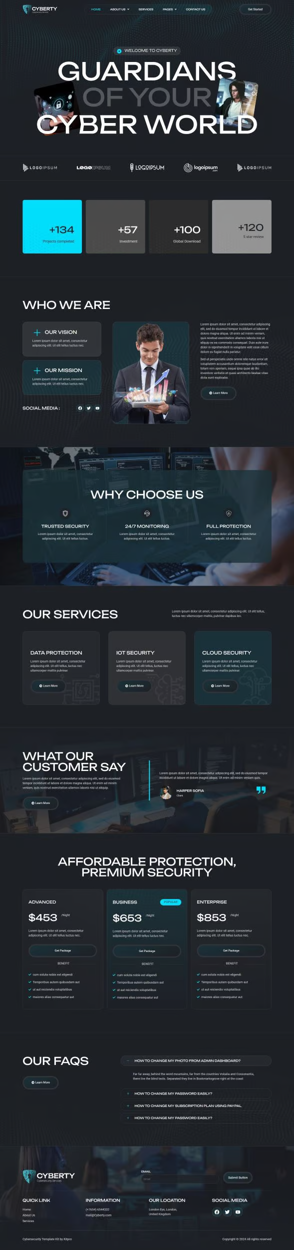 Image [2] - Cyberty - Cybersecurity Services Elementor Template Suite - Photon Flux Network | Professional WordPress Repair Service, Global Reach, Fast Response
