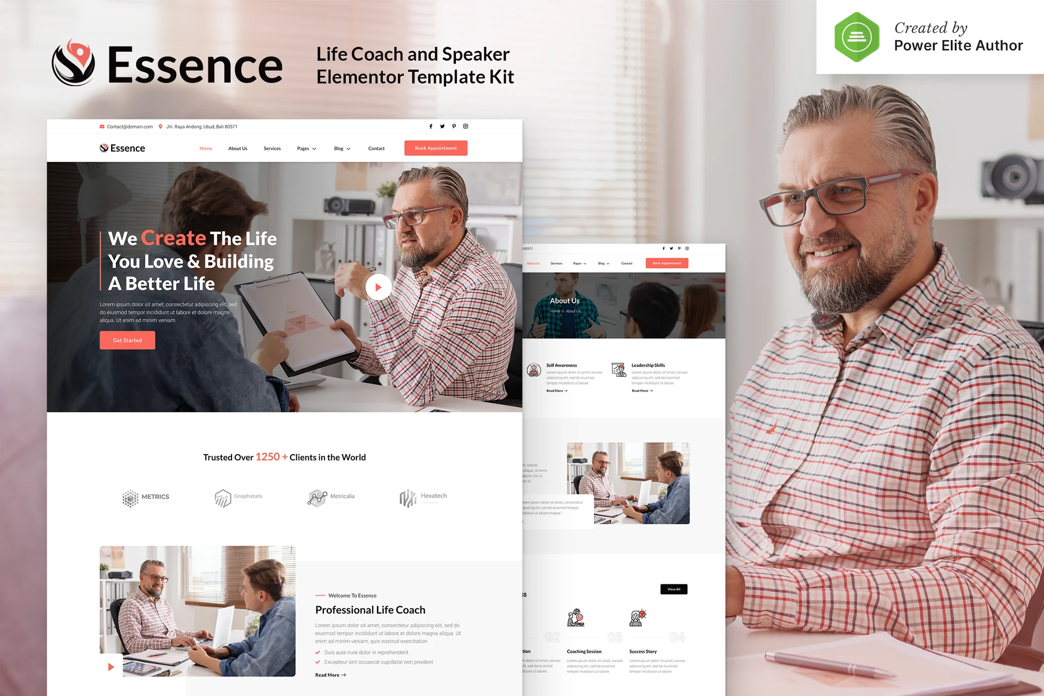 图片[1]-Essence – 人生教练与演讲者 Elementor 模板套件-光子波动网 | 专业WordPress修复服务，全球范围，快速响应