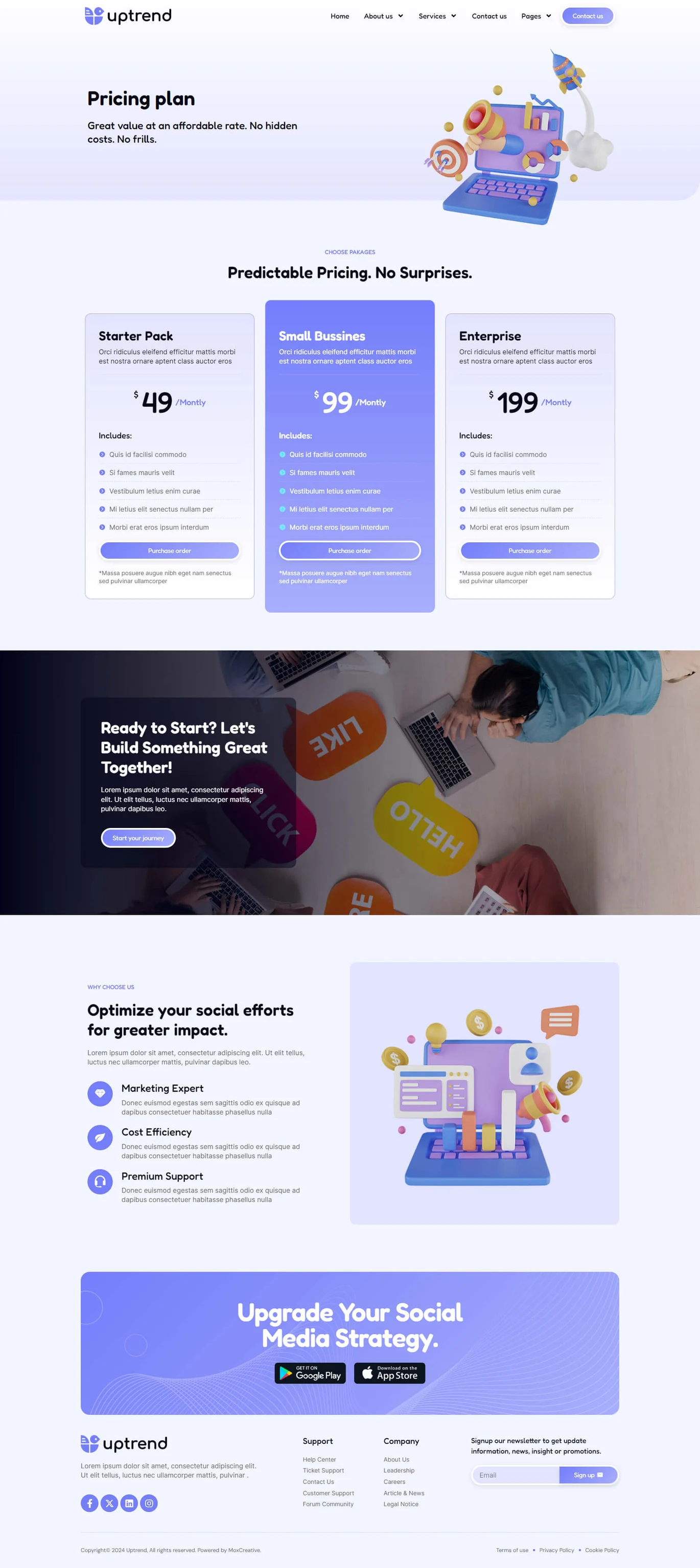 图片[1]-UpTrend – 社交媒体营销机构 Elementor 模板包-光子波动网 | 专业WordPress修复服务，全球范围，快速响应