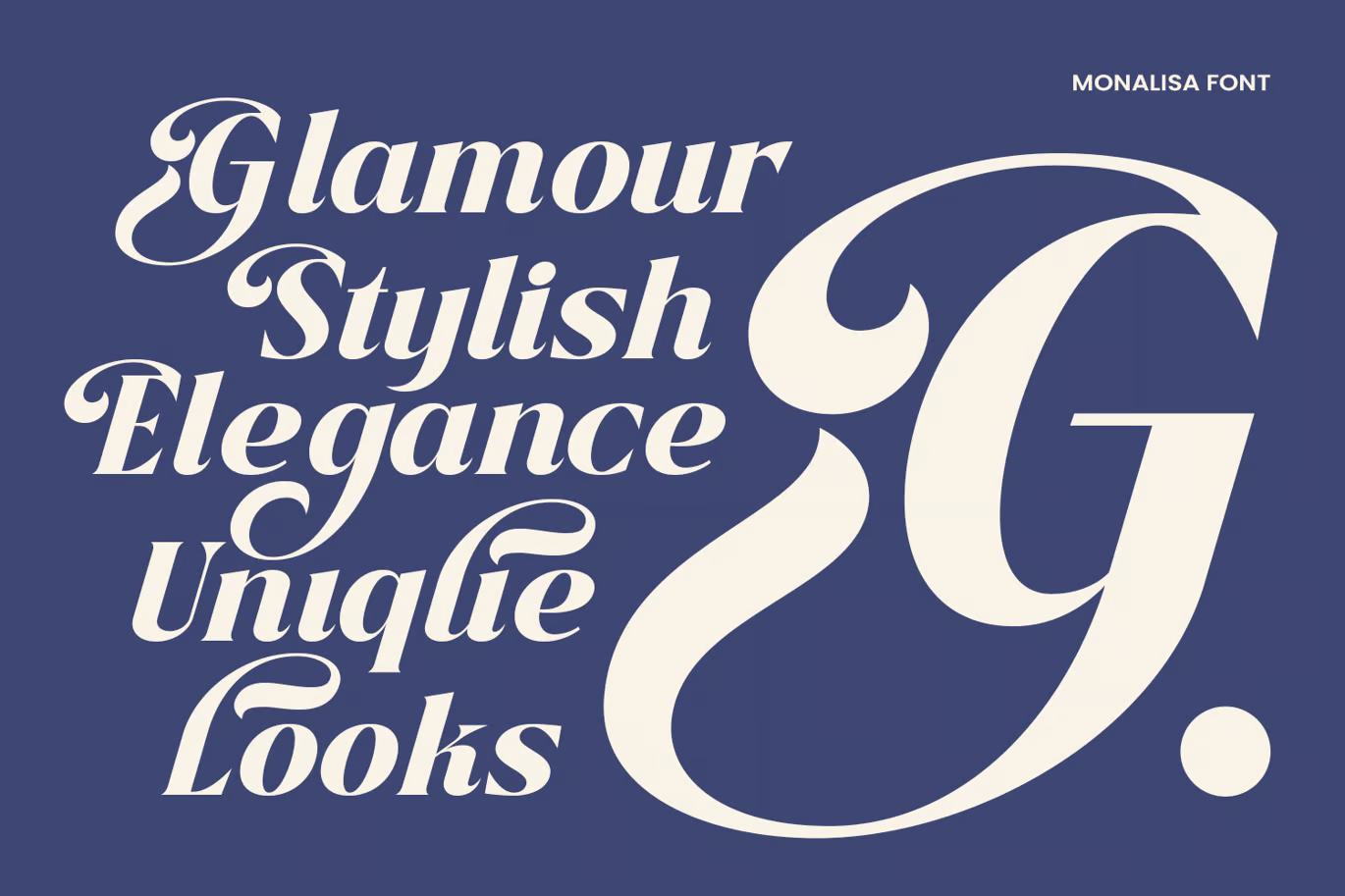 图片[2]-Monalisa – 带蝴蝶装饰线的衬线字体-光子波动网 | 专业WordPress修复服务，全球范围，快速响应