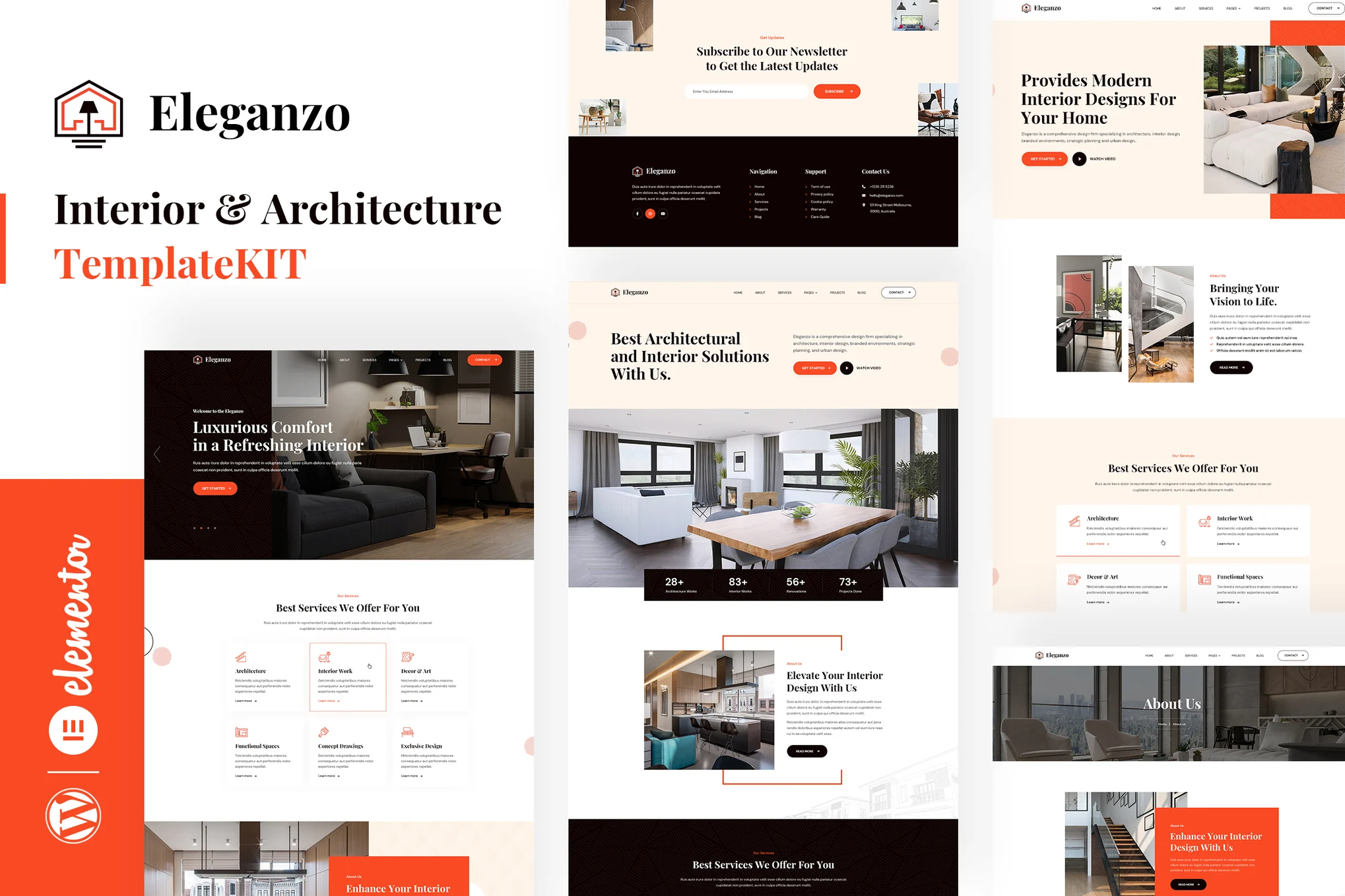 Eleganzo - Interior Design and Architecture Elementor Template Pack - Photonwave.com | Professional WordPress repair service, worldwide, fast response