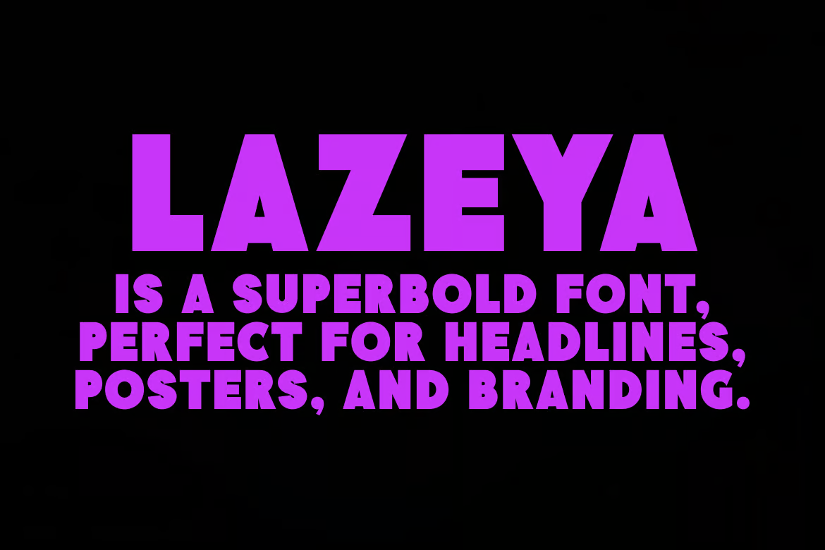 Image [2] - Lazeya - Bold Version Font - Photon Flux | Servicio profesional de reparación de WordPress, en todo el mundo, ¡rápida respuesta!